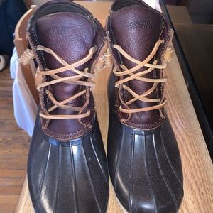 Sperry Duck Boots! Brown and black!